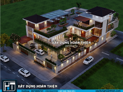 Mẫu thiết kế biệt thự tại  Biên Hòa hiện đại, đẳng cấp và gần gũi thiên nhiên